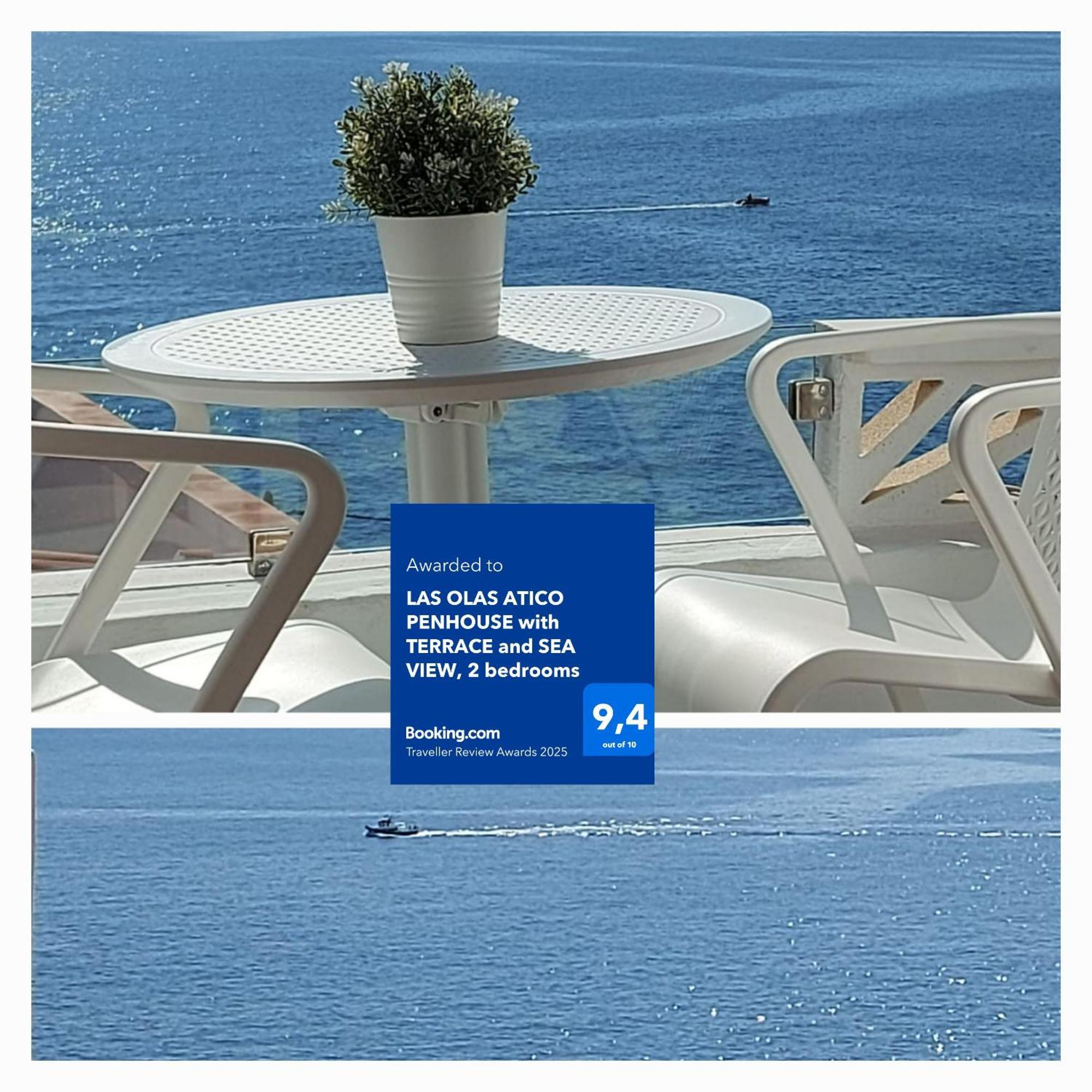 Las Olas Atico Penhouse With Terrace And Sea View, 2 Bedrooms La Caleta  ภายนอก รูปภาพ