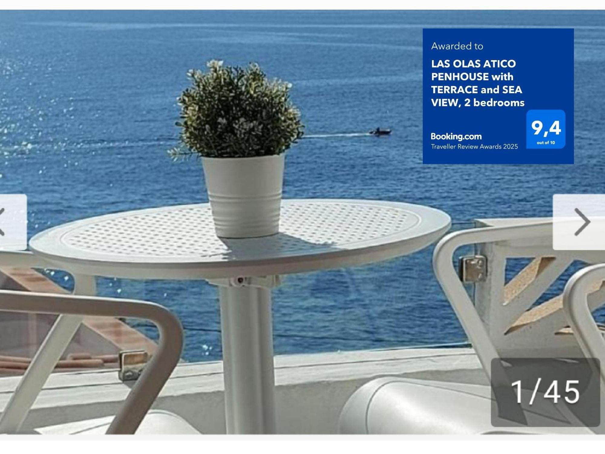 Las Olas Atico Penhouse With Terrace And Sea View, 2 Bedrooms La Caleta  ภายนอก รูปภาพ